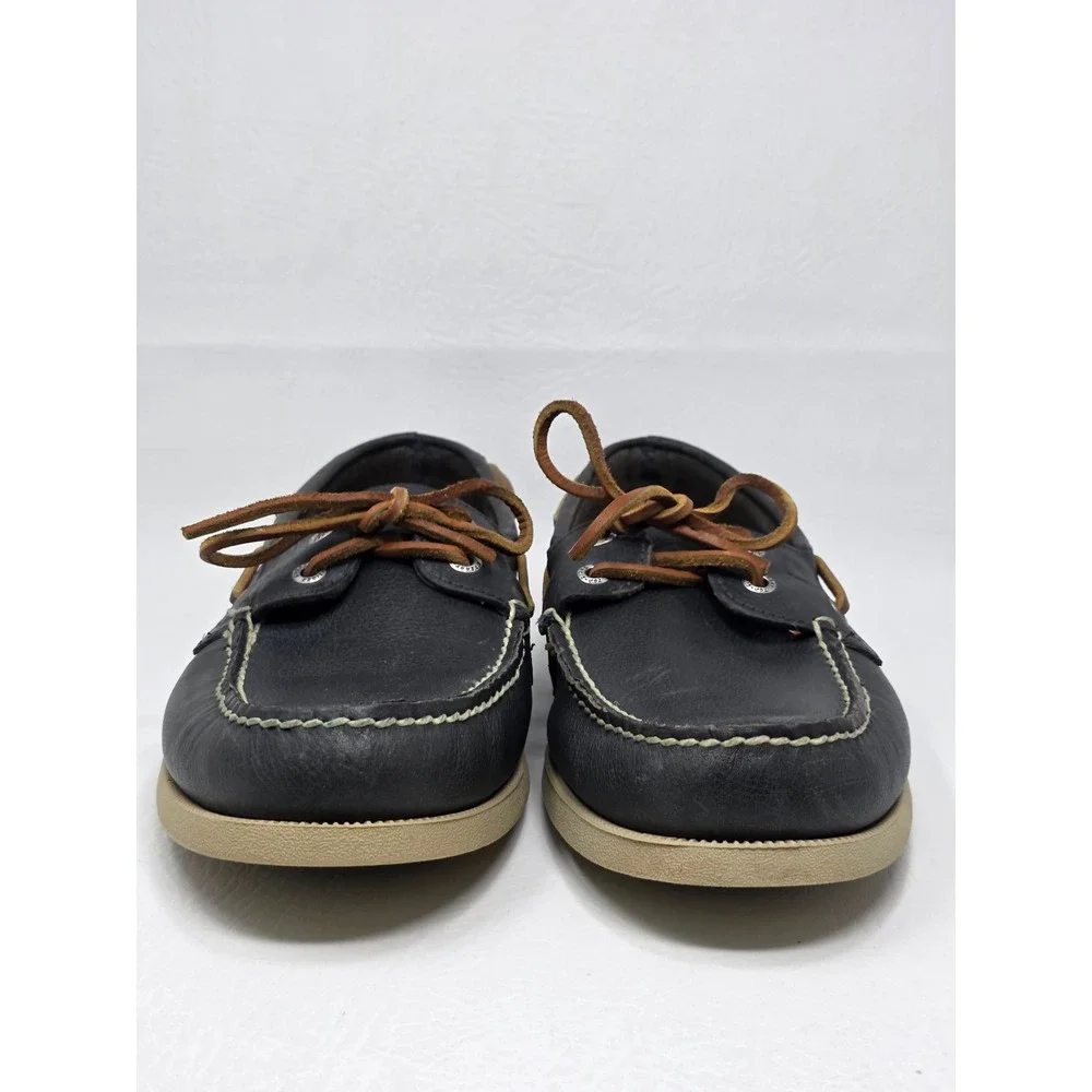 Sperry Top-Sider Mens Size 9.5M Original Boat Shoes Navy Blue Leather STS10458